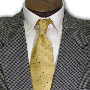 Hart Schaffner Marx Black Taupe Woven Houndstooth Wool Sport Coat 44R